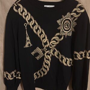 St John Collection Black and Gold Knitwear